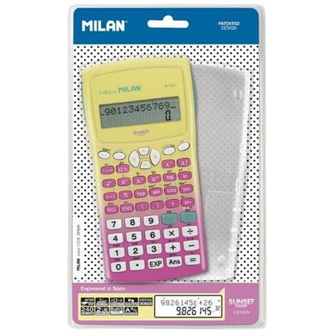 Calcolatrice Scientifica M240 Giallo Rosa 16,7 X 8,4 X 1,9 Cm - Foto 2