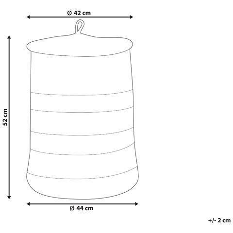 Cestino Silopi Cotone Beige Chiaro - Foto 12