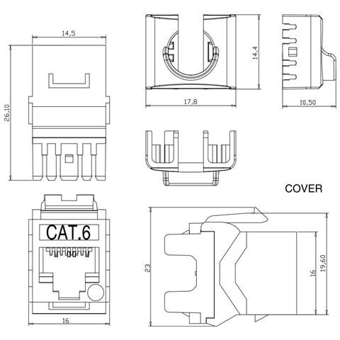 Kit 24 Frutti Cat. 6 Utp 180 Keystone Con Pinza Crimpatrice - Foto 2