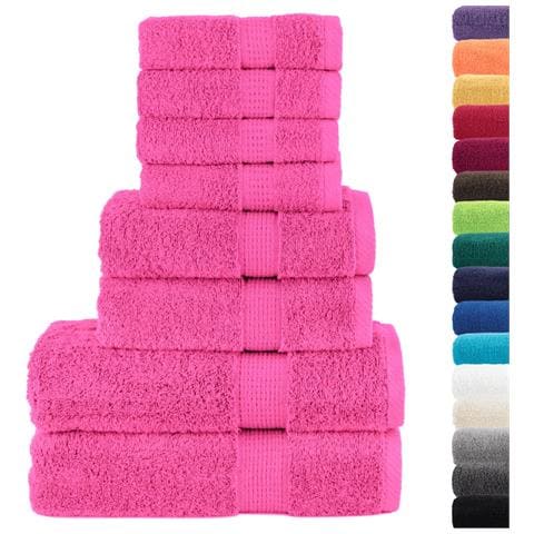 Set ASciugamani SOLUND 8 pz Rosa 600 gsm - Foto 2
