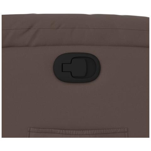 Poltrona Reclinabile Marrone in Similpelle - Foto 9