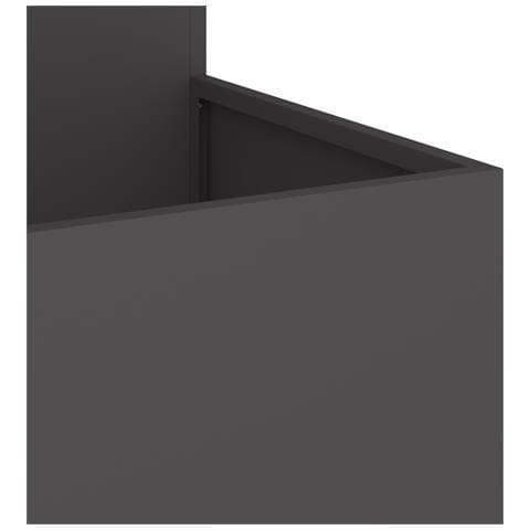 vasi da giardino  80x80x60 cm Acciaio Nero - Foto 9