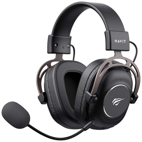 H2002YG (Black and ochre) Cuffie Con cavo e senza cavo A Padiglione Gaming Bluetooth Nero, Ocra - Foto 1