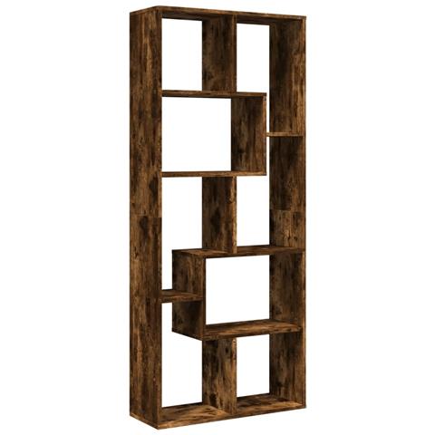Libreria Divisorio Rovere Fumo 67x25x161,5 cm in Truciolato - Foto 1