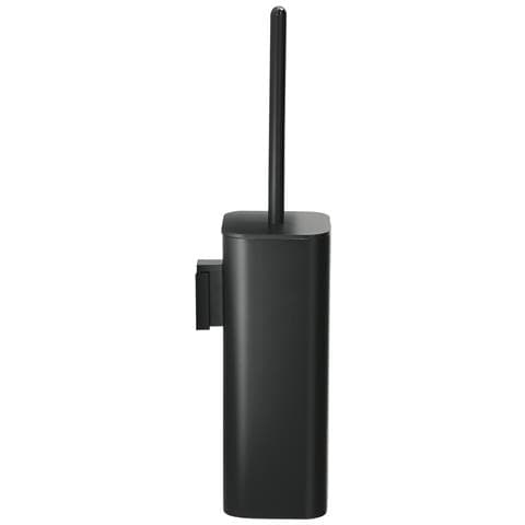 Scopino Wc Con Ciuffo In Setole Da Muro In Ottone, Acciaio Inox E Cromall 3233-03 Serie Outline Nero Opaco - Foto 1