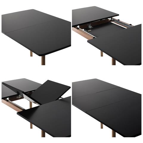 Tavolo Helga Allungabile 120 / 160 Cm Nero - Foto 5