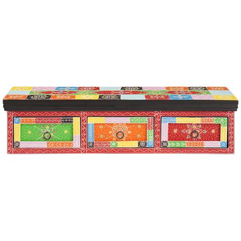 Mobile TV a parete 100x30x24 cm Legno massello Mango grezzo - Foto 2