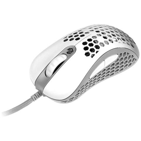 Mouse Ottico G-wolves Gaming Con Cavo 12000 Dpi 7 Pulsanti Led Rgb Opaco Bianco - Foto 2