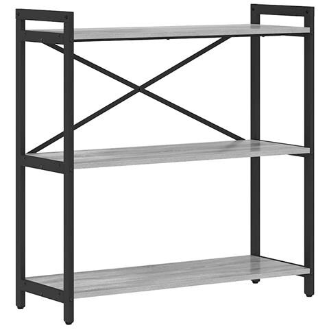 Libreria Grigio sonoma 80 x 30 x 83 cm Legno multistrato - Foto 1