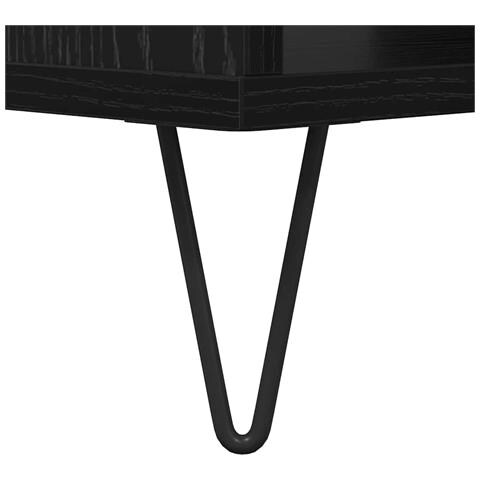 Tavolino da salotto Rovere nero 60 x 50 x 40 cm - Foto 9