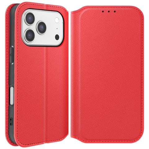 Custodia A Libro Per Iphone 17 Pro Con Portacarte E Funzione Supporto - Foto 5