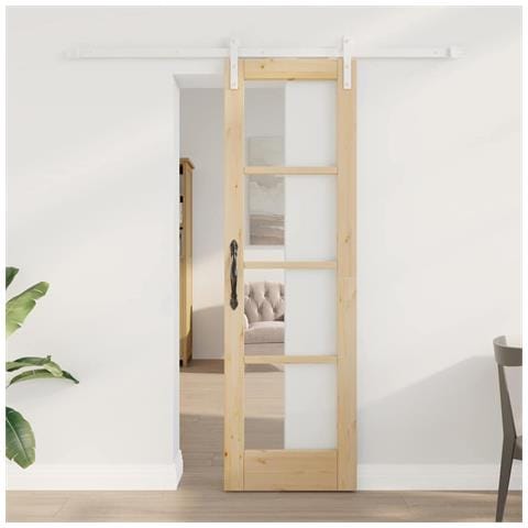 Porta scorrevole ORKDAL Marrone 61 x 198.5 cm - Foto 2
