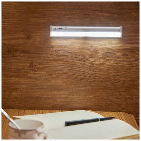 Luce Notturna Led Con Sensore Di Movimento - A Batteria, Per Corridoio, Scala, Armadio - Foto 3