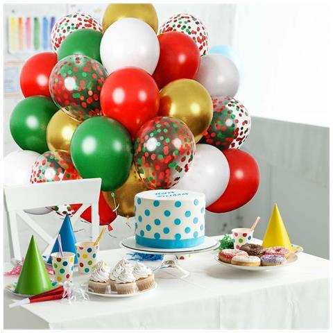 Set Di Palloncini Natalizi - Decorazioni Festive Per Feste E Celebrazioni - Foto 2