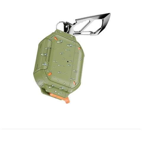 Custodia Protettiva In Tpu Con Penna Per La Pulizia Compatibile Con Apple Airpods Pro 3 - Antiurto E Impermeabile Green - Foto 2