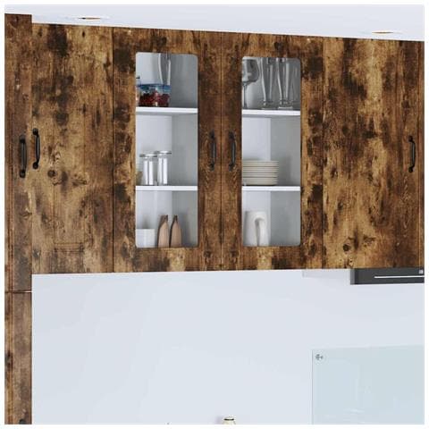 Pensile cucina Rovere fumé 40 x 31 x 80 cm Legno multistrato - Foto 2