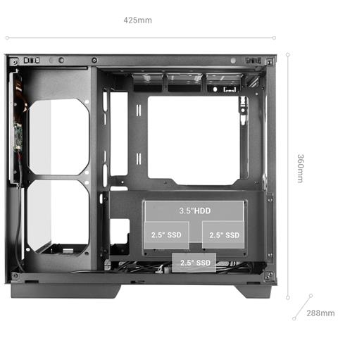 MCMIRAGE computer case Midi Tower Nero - Foto 14