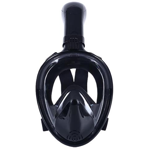 Maschera Da Snorkeling Integrale L /xl: Vista Panoramica 180°, Anti-appannamento, Silicone Liquido Black - Foto 1