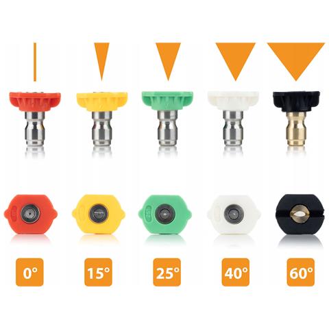 Pistola Alta Pressione Fortis 4000 Psi M22 - Set 5 Ugelli Quick Connect + Adattatore Karcher Hd Easy!lock | 275 Bar | Universale - Foto 2