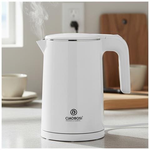 Bollitore Elettrico 0.9l 1500w Con Spegnimento Automatico Riscaldamento Rapido - Foto 5