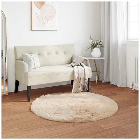 Tappeto Pecora Tafalla Beige Ø 100 cm Poliestere - Foto 2