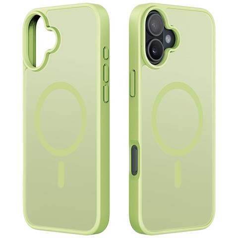 Cover per iPhone 16 - TPU+PC, Verde, MagSafe - Foto 2