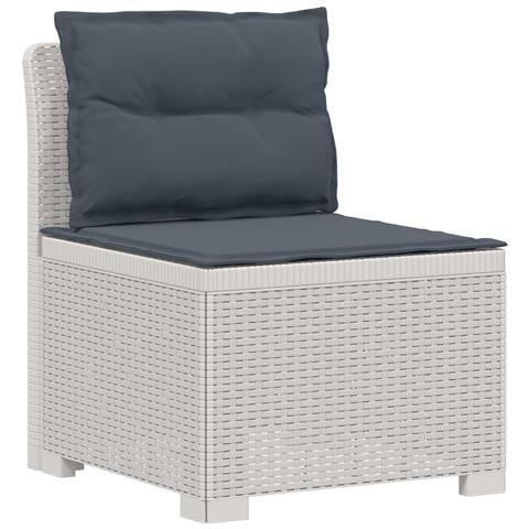 Divano da Giardino a 1 Posto con Cuscini Aspetto Rattan PP - Foto 1