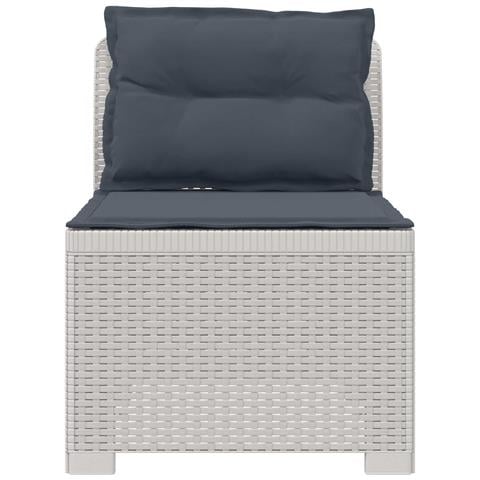 Divano da Giardino a 1 Posto con Cuscini Aspetto Rattan PP - Foto 2