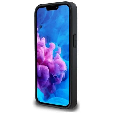 Custodia Metallica Lucida Per Iphone 16e Di Karl Lagerfeld Con Design Di Karl E Choupette - Nera - Foto 5