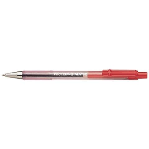 confezione da 12 pezzi - penna sfera scatto bp-s matic rosso fine 0.7mm - Foto 2