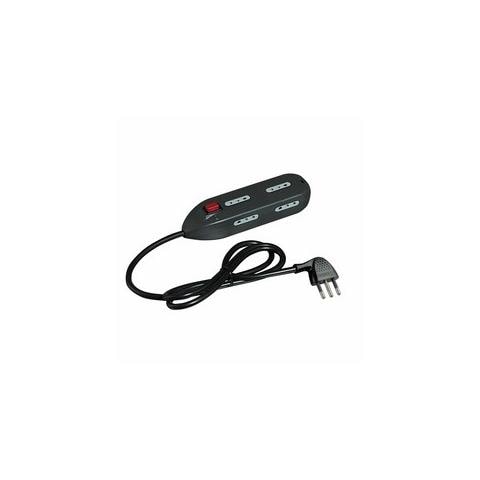 Multipresa Mini6 6 Pr 10a Piu Interruttore Nero - Foto 1