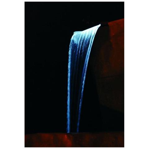 Cascata Da Giardino Niagara 60 Cm In Acciaio Inox E Luci A Led - Foto 3