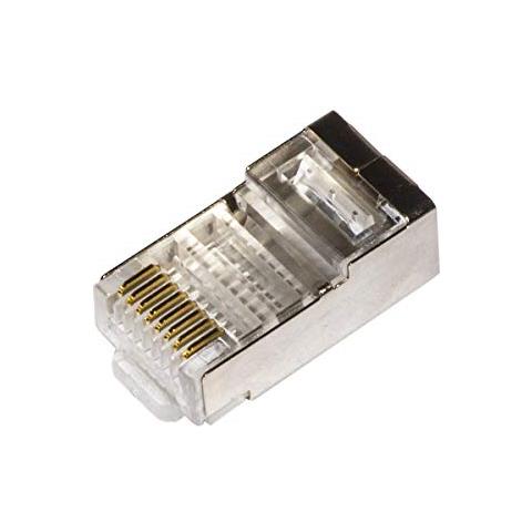 Confezione 100 Connettori 8 Poli Cat 5e Schermato Rj45 - Foto 1