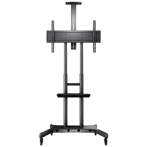 Carrello Vesa 200×200 - 800×400 per Monitor con Mensola e Porta Videocamera Colore Nero - Foto 2