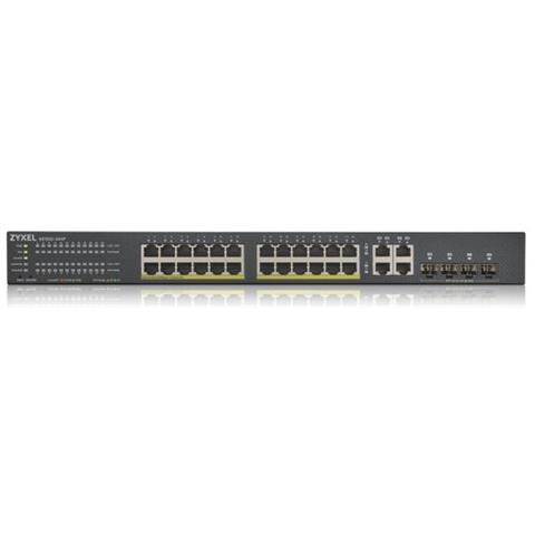 Gs1920-24hpv2 Gestito Gigabit Ethernet [10/100/1000] Nero Supporto Power Over Ethernet [ poe] (gs1920-24hpv2 28 Port Smart Managed Poe Switch 24x Gigabit Copper Poe And 4x Gigabit Dual Pers. Hybird Mode Standalone Or Nebulaf)  - Foto 3
