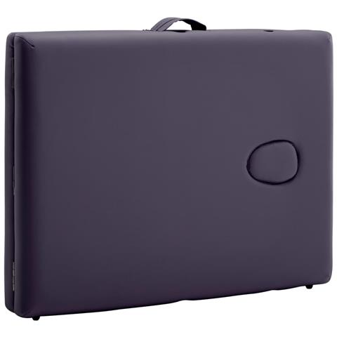 Lettino Da Massaggio A 2 Sezioni In Alluminio Viola - Foto 2