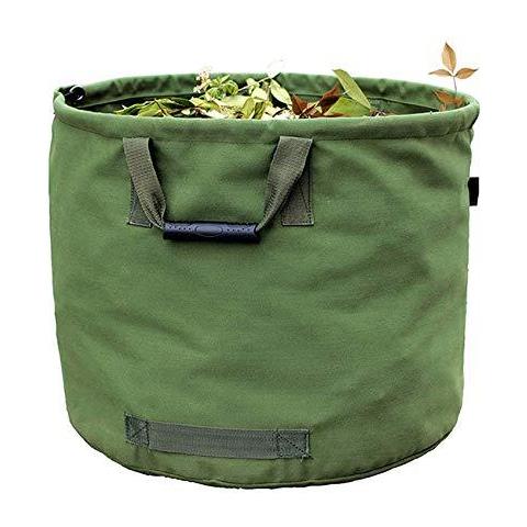 Borse 125l Garden Rifiuti Heavy Duty Con Maniglie Borsa Foglia Verde Con Militare Tessuto Della Tela Di Canapa (h45.7 Cm D55.8 Cm) - Foto 1