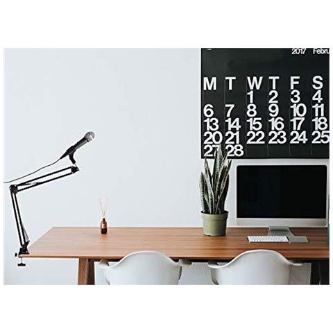 Ms050 Microfono Regolabile Stand Microfono Scissor Braccio Del Supporto Compatto Microfonica Realizzati In Acciaio Resistente Per Radio Broadcasting Studio Voice-over Sound Studio Palchi E Le Emittenti Televisive - Foto 4