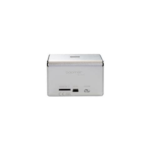 Boomer cube Pro, 6W, Cablato, Cubo, Argento, Alluminio, microSD (TransFlash) - Foto 1