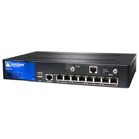 SRX210HE-POE, 256-bit AES, 3DES, Gigabit Ethernet, Fast Ethernet, 280 x 181 x 44 mm, 84W, 150W, 100 - 240V - Foto 1