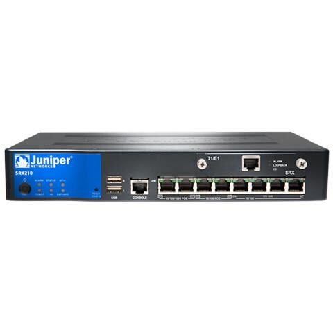 SRX210HE-POE, 256-bit AES, 3DES, Gigabit Ethernet, Fast Ethernet, 280 x 181 x 44 mm, 84W, 150W, 100 - 240V - Foto 2