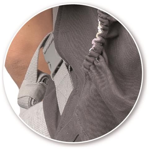 Collet Marsupio Ergonomico Porta Bebe Neonati Traspirante 2 Posizioni Con Cappuccio Retrattile Supporto Fascia Lombare Da 4 Mesi Fino A 20 Kg, Fiori Multicolori - Foto 3