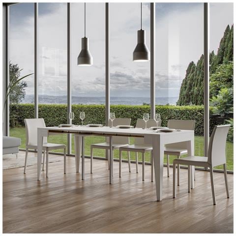 Consolle Allungabile Isotta Bianco Frassino - Foto 2