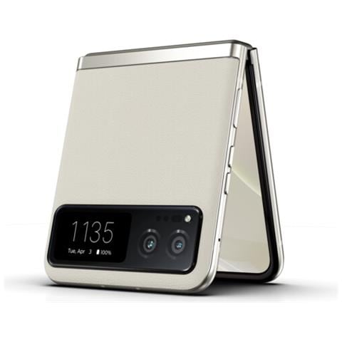 RAZR 40 5G 256GB 8GB Ram Dual Sim Display 6.9" OLED Slot Nano SD Fotocamera 64 Mpx Android 13 Vanilla Cream - Foto 2