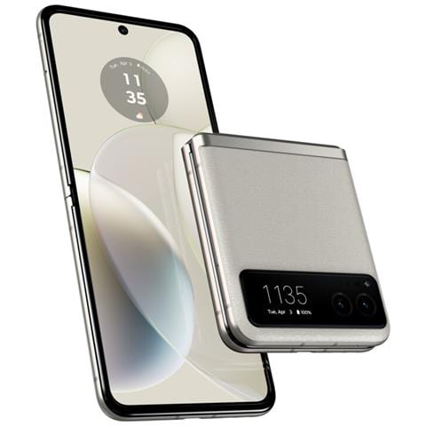 RAZR 40 5G 256GB 8GB Ram Dual Sim Display 6.9" OLED Slot Nano SD Fotocamera 64 Mpx Android 13 Vanilla Cream - Foto 1