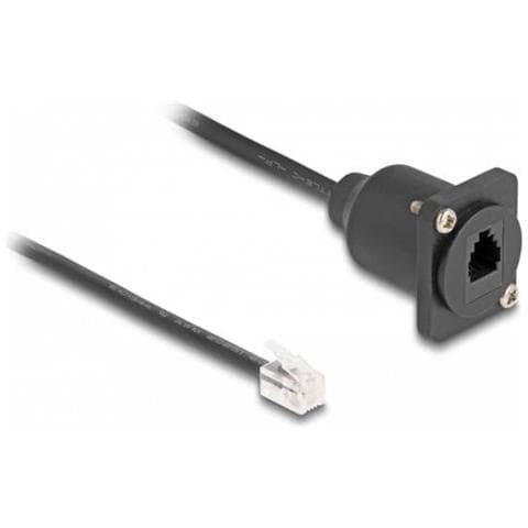 Cavo Rj10 Tipo D Da Maschio A Femmina Nero Da 30 Cm - Foto 1