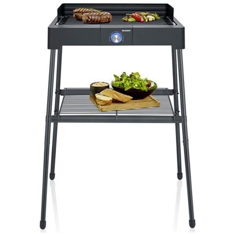 Barbecue Eettrico su Piedi 2200W Nero - Foto 1