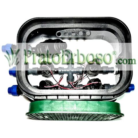 Pozzetto Preassemblato 3 Stazioni Con Elettrovolvole Ezp 9v Con Filtro Con Programmatore Tempus Dc4-l - Foto 1