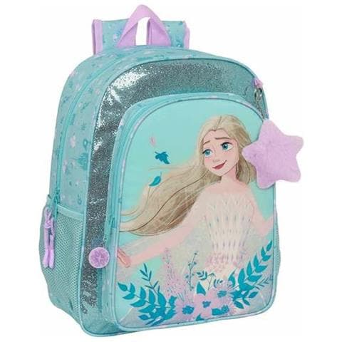 Zaino Scuola Frozen Hello Spring Azzurro - Foto 1