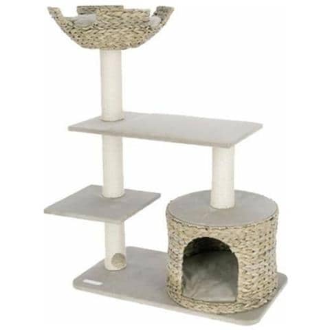 Albero Tiragraffi Per Gatti Banana Leaf Jade Beige 70 X 35 X 100 Cm - Foto 1